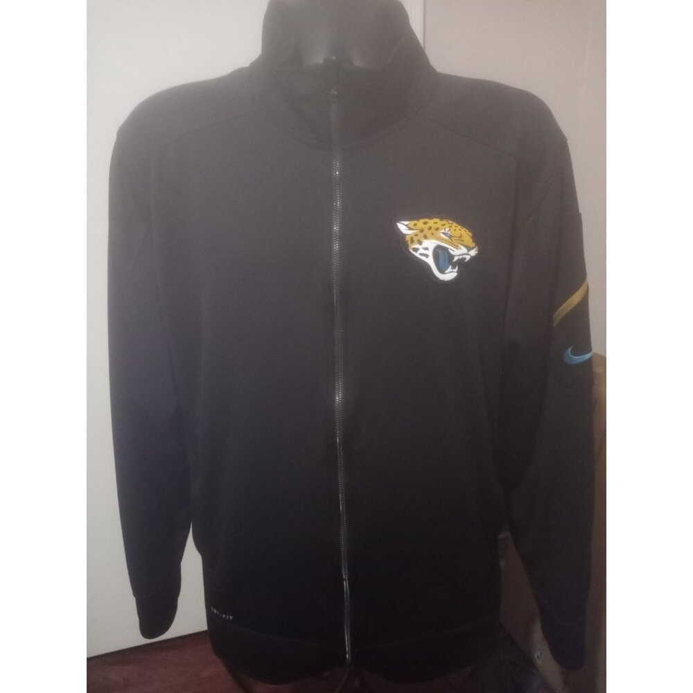Jacksonville Jaguars Nike Dri Fit NFL On Field Apparel Full Zip Jacket Men's XL